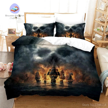 Housse de Couette Pirate Feu